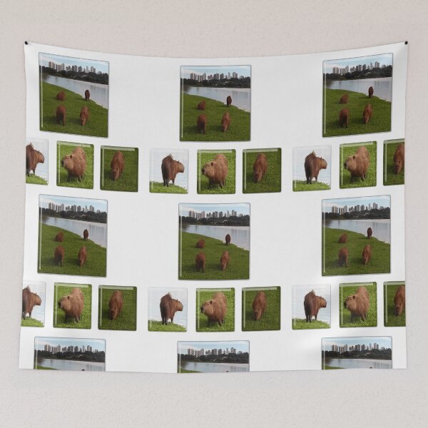 Item preview, Curitiba capivaras designed and sold by Art Store Stickers.