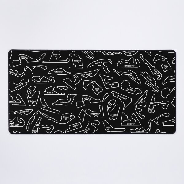 2022 Race tracks pattern Desk Mat
