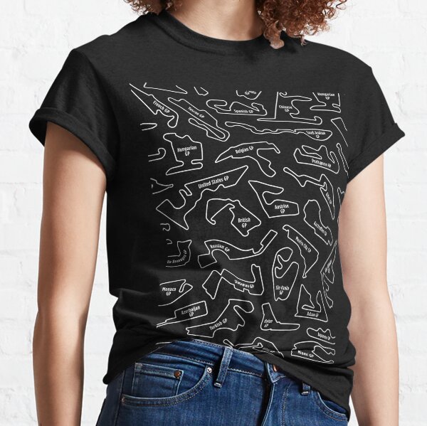 2022 Race tracks pattern Classic T-Shirt