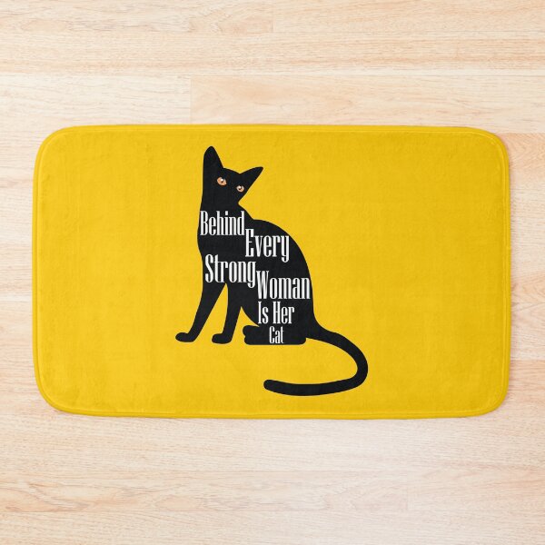 Item preview, Behind Every Strong Woman Is Her Cat, Strong Woman, cute Cat designed and sold by Ouizza.