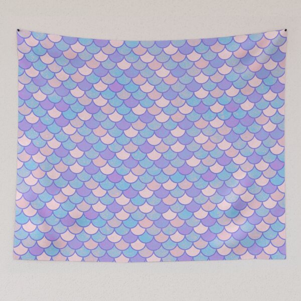 Item preview, Blue and Purple Mermaid Scales Pattern designed and sold by Saanis.