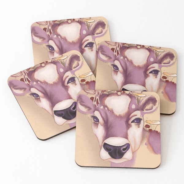 Item preview, Realistic Purple Mushroom Cow designed and sold by abicomptonart.