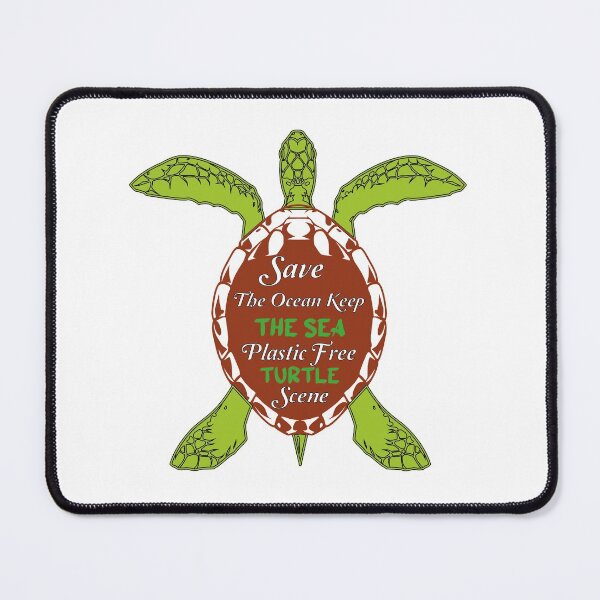 Item preview, Save The Ocean Keep The Sea Plastic Free Turtle Scene designed and sold by Innovational.