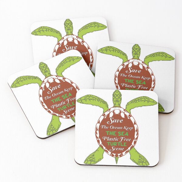 Item preview, Save The Ocean Keep The Sea Plastic Free Turtle Scene designed and sold by Innovational.