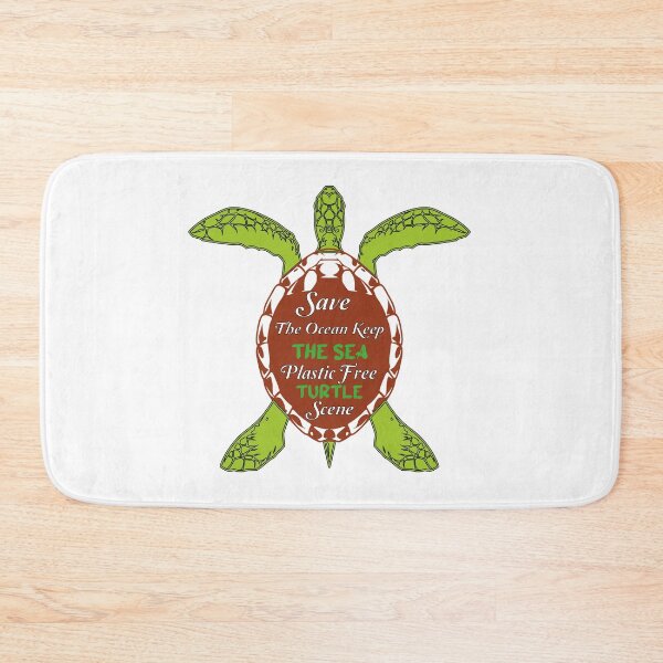 Item preview, Save The Ocean Keep The Sea Plastic Free Turtle Scene designed and sold by Innovational.