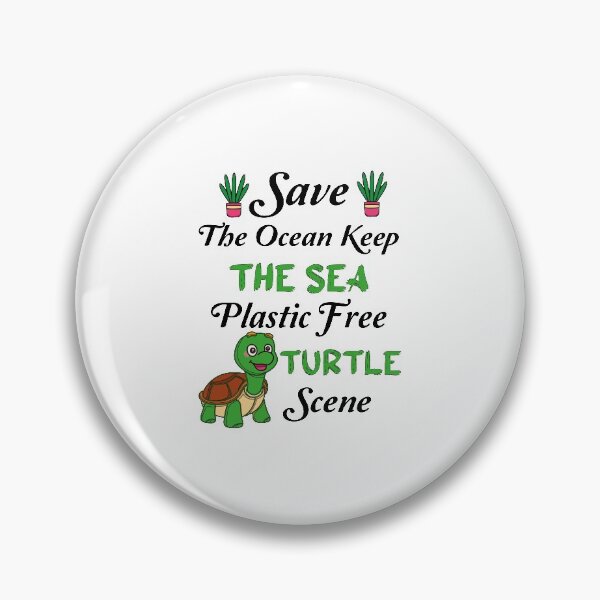 Item preview, Save The Ocean Keep The Sea Plastic Free Turtle Scene designed and sold by Innovational.
