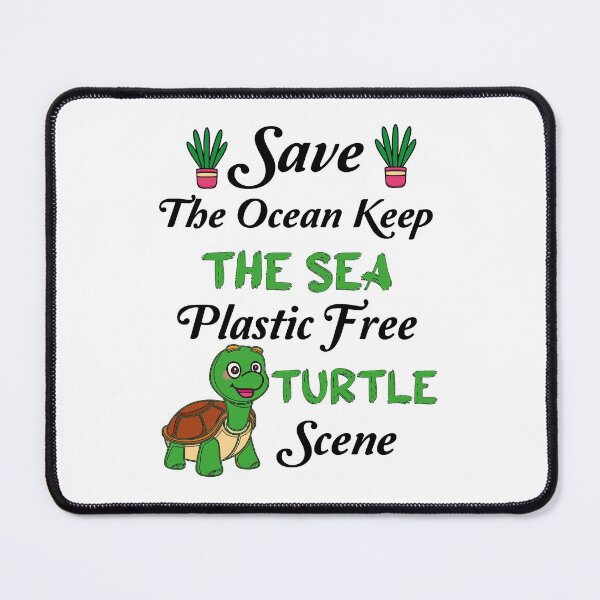 Item preview, Save The Ocean Keep The Sea Plastic Free Turtle Scene designed and sold by Innovational.