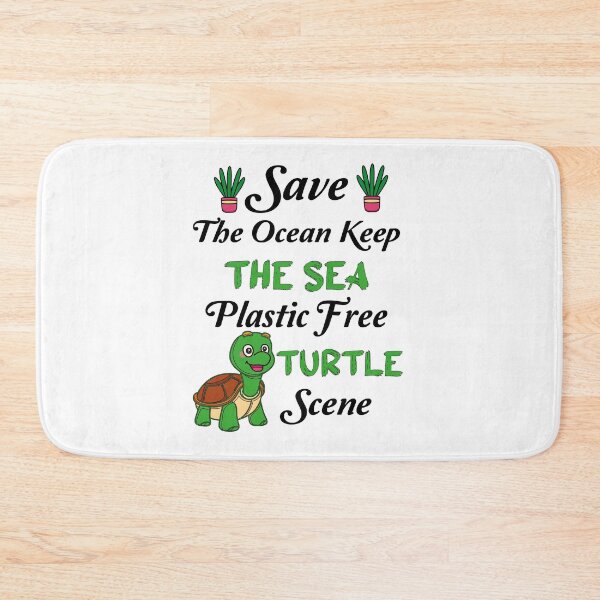Item preview, Save The Ocean Keep The Sea Plastic Free Turtle Scene designed and sold by Innovational.