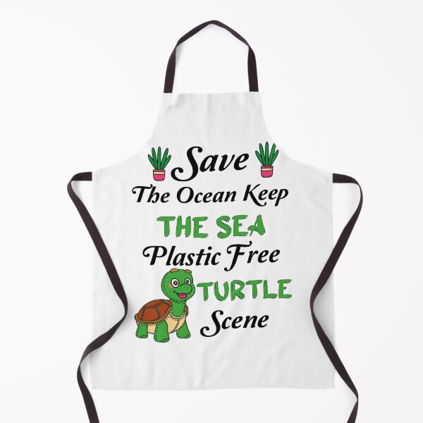 Item preview, Save The Ocean Keep The Sea Plastic Free Turtle Scene designed and sold by Innovational.