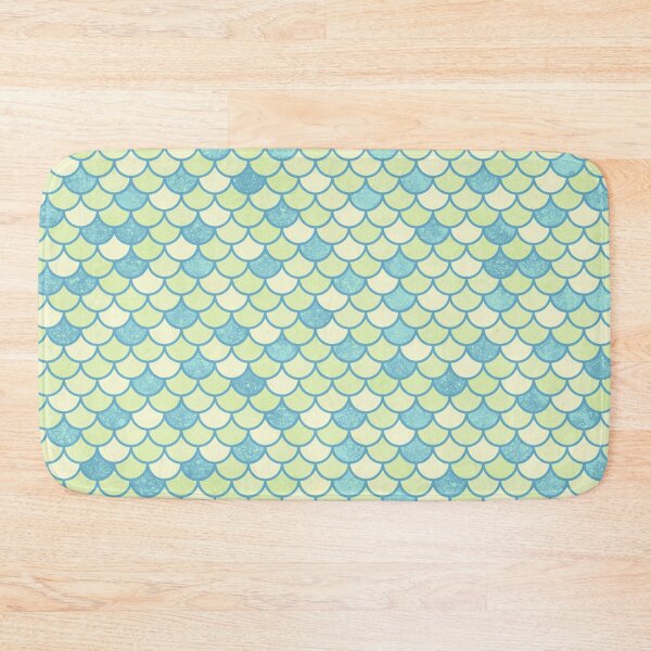 Item preview, Green Mermaid Scales Pattern designed and sold by Saanis.