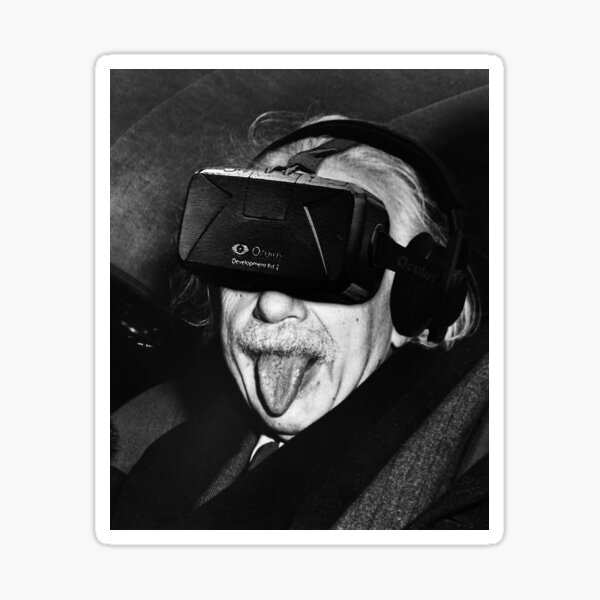 Albert Eintsein VR Sticker