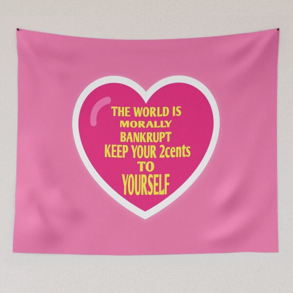 Item preview, The World is Morally Bankrupt designed and sold by MottoDigging.