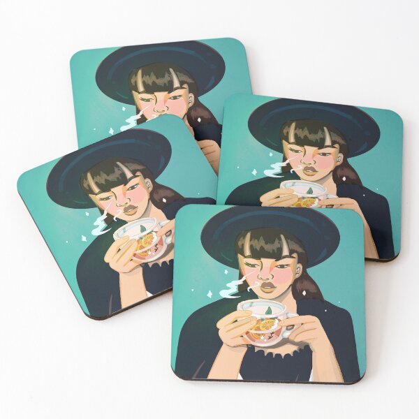 Item preview, Simple Graphic of Figure Drinking Tea designed and sold by abicomptonart.