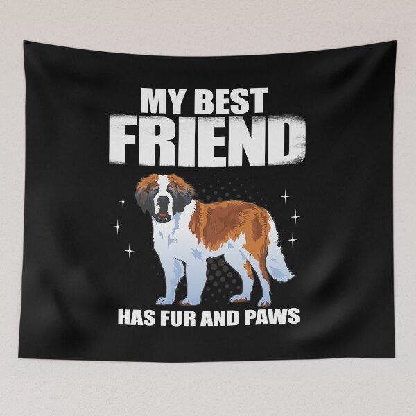 Item preview, My Best friend fur and paws - St. Bernard Dog designed and sold by Ibu83.