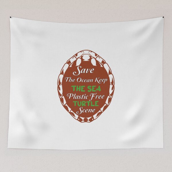 Item preview,  Save The Ocean Keep The Sea Plastic Free Turtle Scene designed and sold by Innovational.
