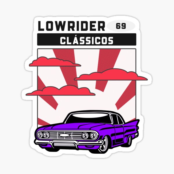 "lowrider designe" Sticker for Sale by NBULLDX Redbubble