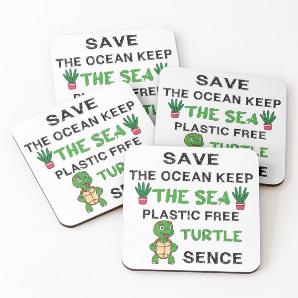 Item preview, Save The Ocean Keep The Sea Plastic Free Turtle Scene designed and sold by Innovational.