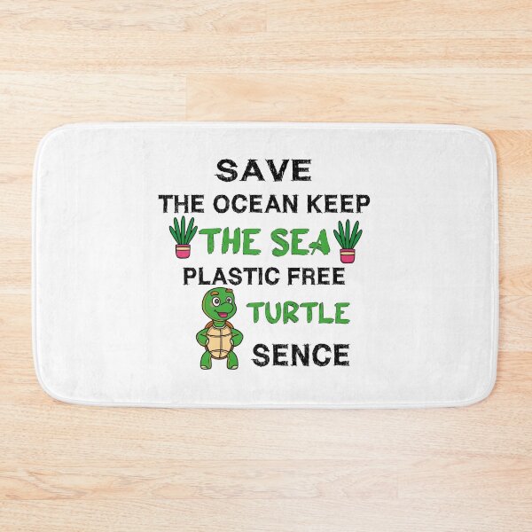Item preview, Save The Ocean Keep The Sea Plastic Free Turtle Scene designed and sold by Innovational.