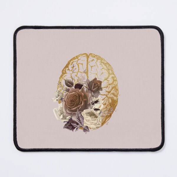 Item preview, Vintage Brain Anatomy with flowers designed and sold by Lawandmedical.