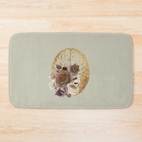 Item preview, Vintage Brain Anatomy with flowers designed and sold by Lawandmedical.