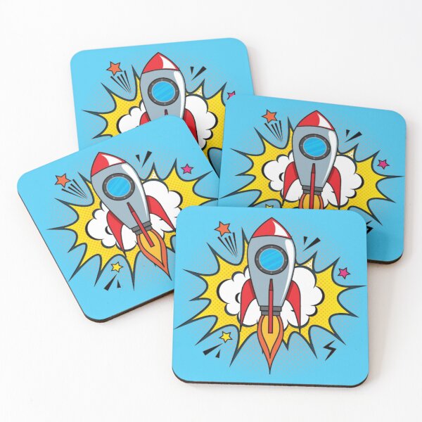 Item preview, Pop art rocket designed and sold by MarioColtello.