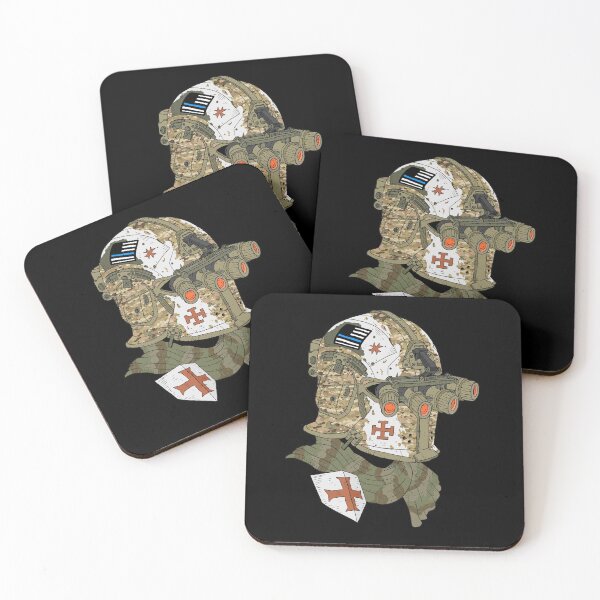 Item preview, blue line crusader helmet in multicam camouflage. designed and sold by JJadx.