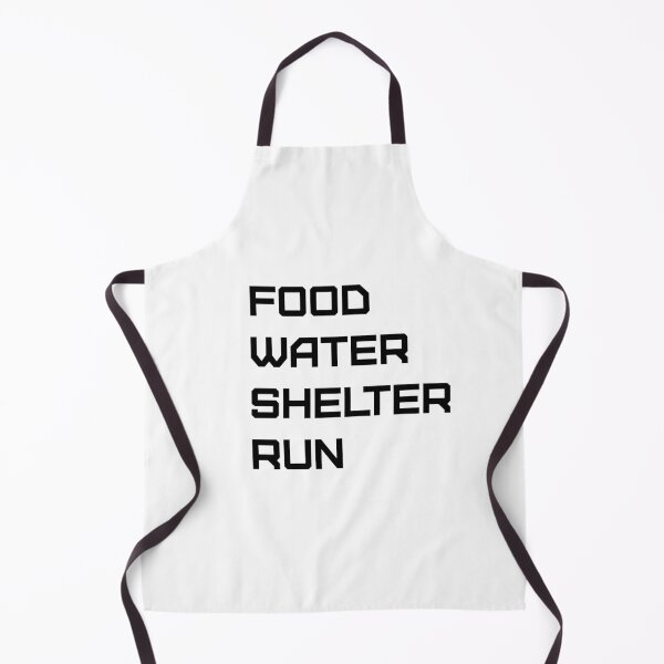 Item preview, food water shelter run  designed and sold by MonoMerch26.