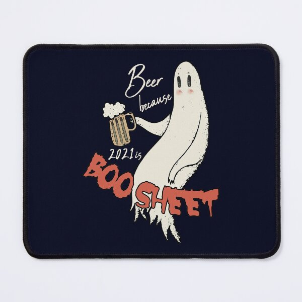 Item preview, Beer Because Boo Sheet designed and sold by Linenist.