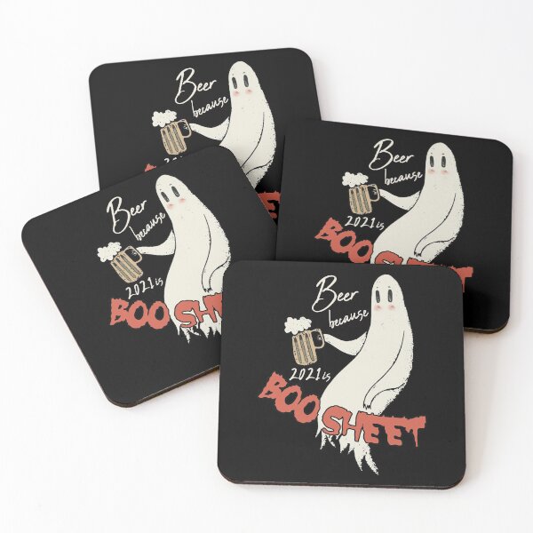Item preview, Beer Because Boo Sheet   designed and sold by Linenist.