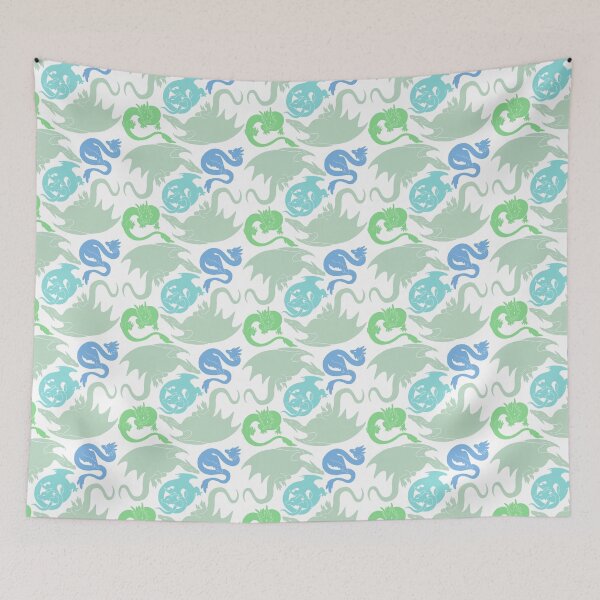 Item preview, Dragon Pattern (Cool Colors) designed and sold by TheGryphon.