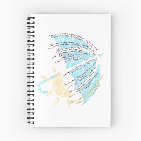 Item preview, Open Your Umbrella Nursery Rhyme German Literature Poem (German) by Christian Morgenstern x Font Play designed and sold by sthNnth.