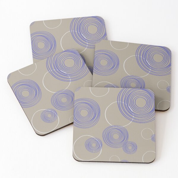 Item preview, Flytende, Abstract Round Floating Pattern on Plaza Taupe designed and sold by BesanoStyle.