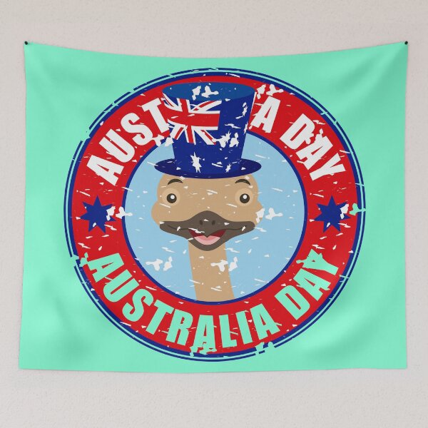 Item preview, Australia Day retro style color art  designed and sold by artdragongift 15.
