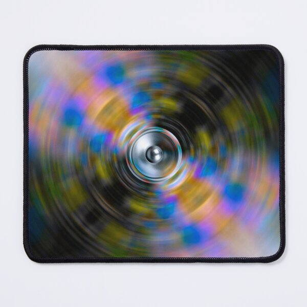 Item preview, Music speaker on a colourful spinning background designed and sold by steveball.