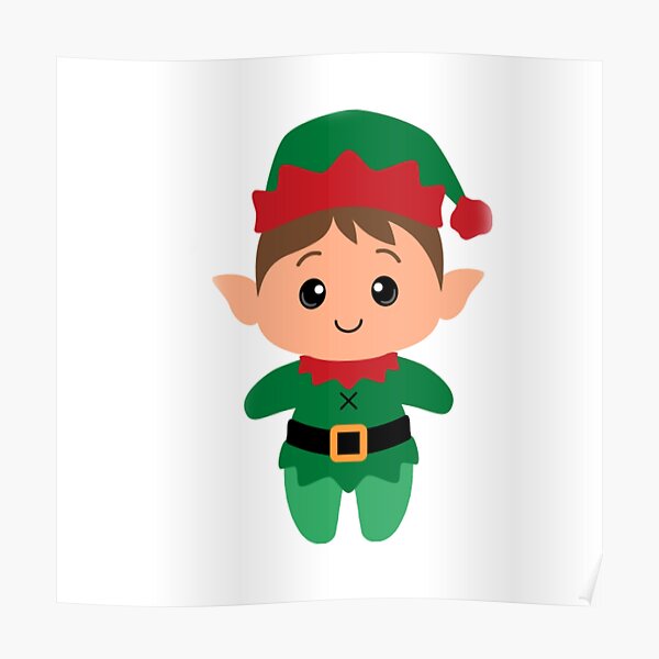 Male Elf Lovely Sticker Poster