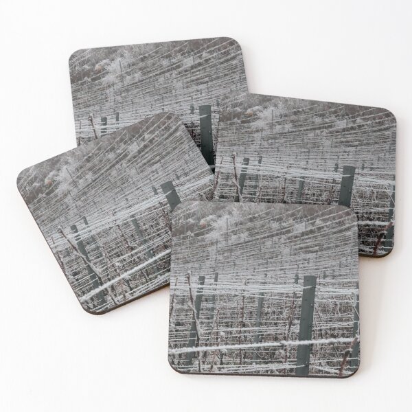 Item preview, Close up of Frost Covered Vineyard  designed and sold by MartinxMarie.