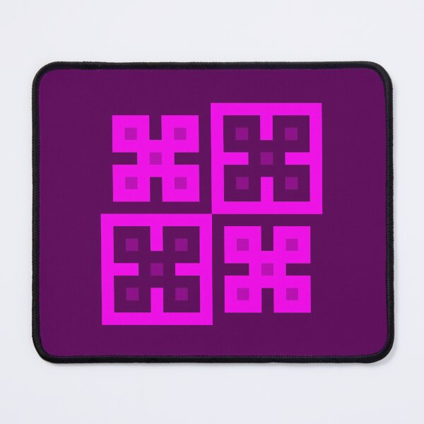 Item preview, Pink Pixel Quincunx, Patterns of Five designed and sold by rin3d .
