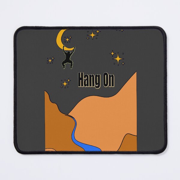 Item preview, Minimalistic, motiviational parkour quote Hang on in colour designed and sold by AEROSPACE-IND.