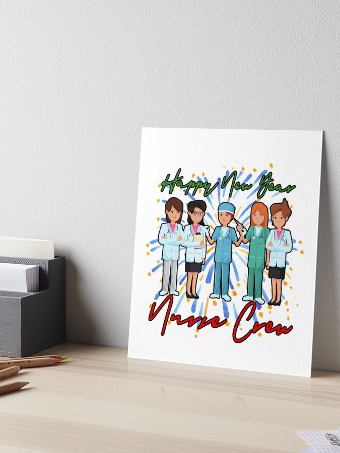 Happy New Year Hospital Nurse Crew - New Year Gifts For Nurses and Doctors  2022 Medical Instruments Poster for Sale by t Store