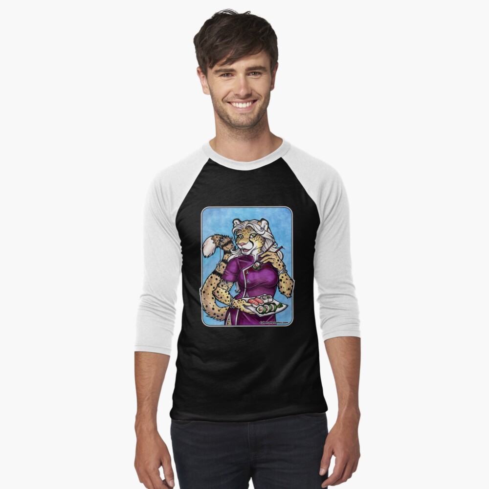Item preview, Baseball ¾ Sleeve T-Shirt designed and sold by cybercat.