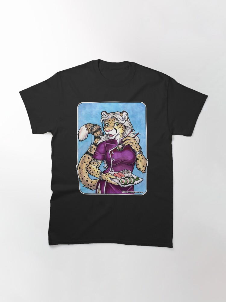 Thumbnail 2 of 7, Classic T-Shirt, Sushi Cheetah designed and sold by cybercat.