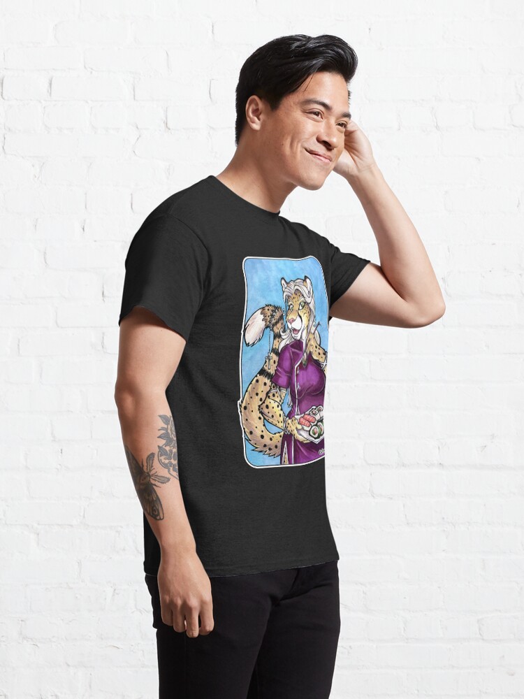 Thumbnail 5 of 7, Classic T-Shirt, Sushi Cheetah designed and sold by cybercat.