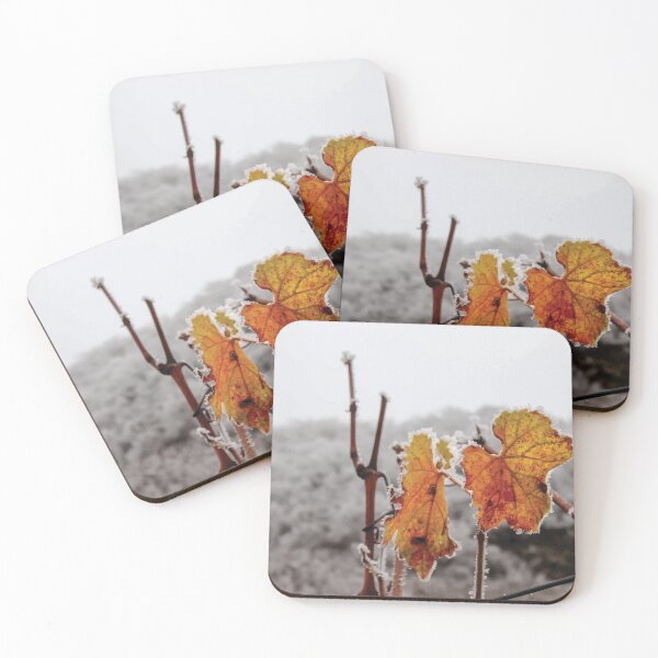 Item preview, Frost Covered Grape Leaf in Moselle Vineyards designed and sold by MartinxMarie.