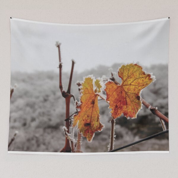 Item preview, Frost Covered Grape Leaf in Moselle Vineyards designed and sold by MartinxMarie.