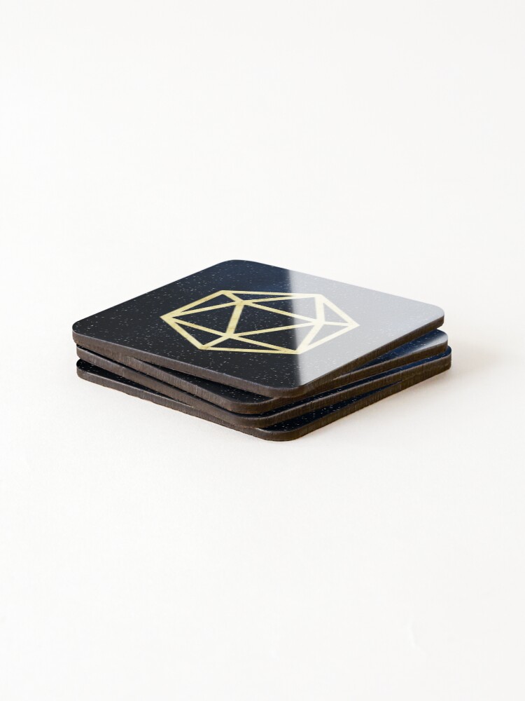 Thumbnail 4 of 5, Coasters (Set of 4), Dnd - Blue Celestial designed and sold by PatternTree.