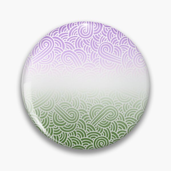Item preview, Ombré genderqueer colours and white swirls doodles designed and sold by savousepate.