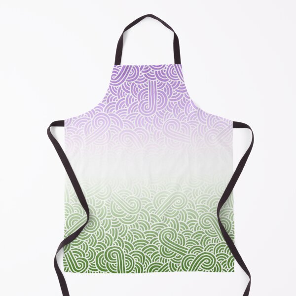Item preview, Ombré genderqueer colours and white swirls doodles designed and sold by savousepate.