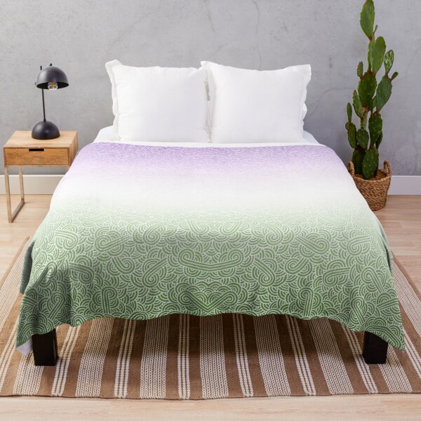 Item preview, Ombré genderqueer colours and white swirls doodles designed and sold by savousepate.