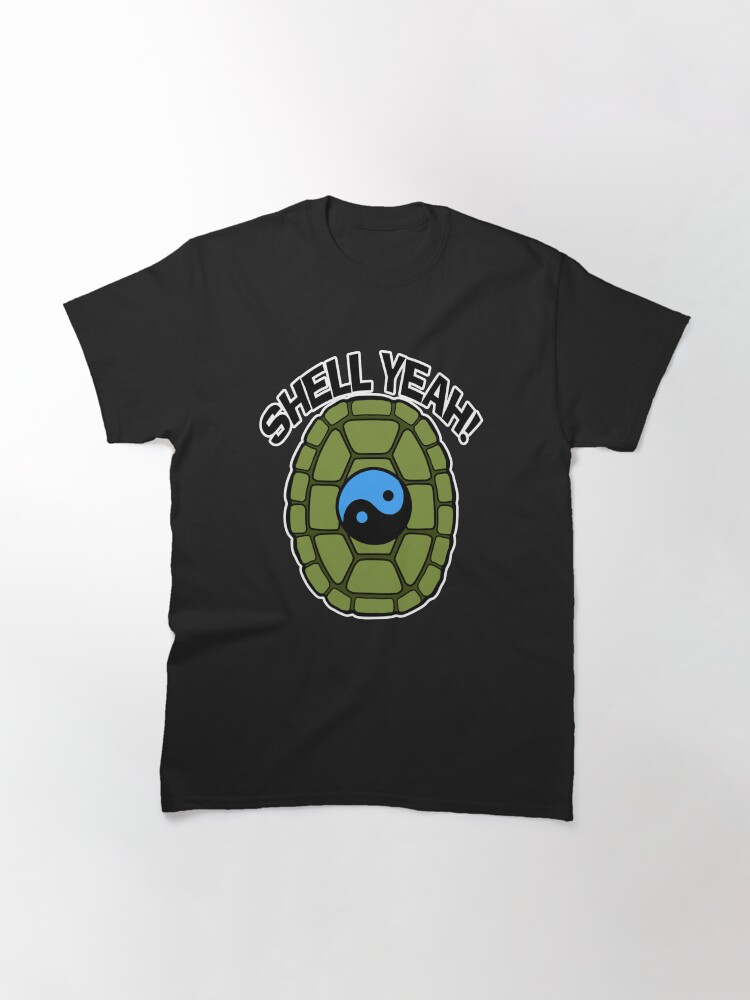 Thumbnail 2 of 7, Classic T-Shirt, Shell Yeah Blue Sticker designed and sold by cybercat.