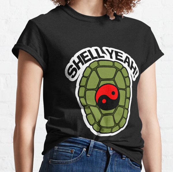 Shell Yeah Red Sticker Classic T-Shirt